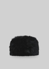 Umea Faux Fur Hat - Black