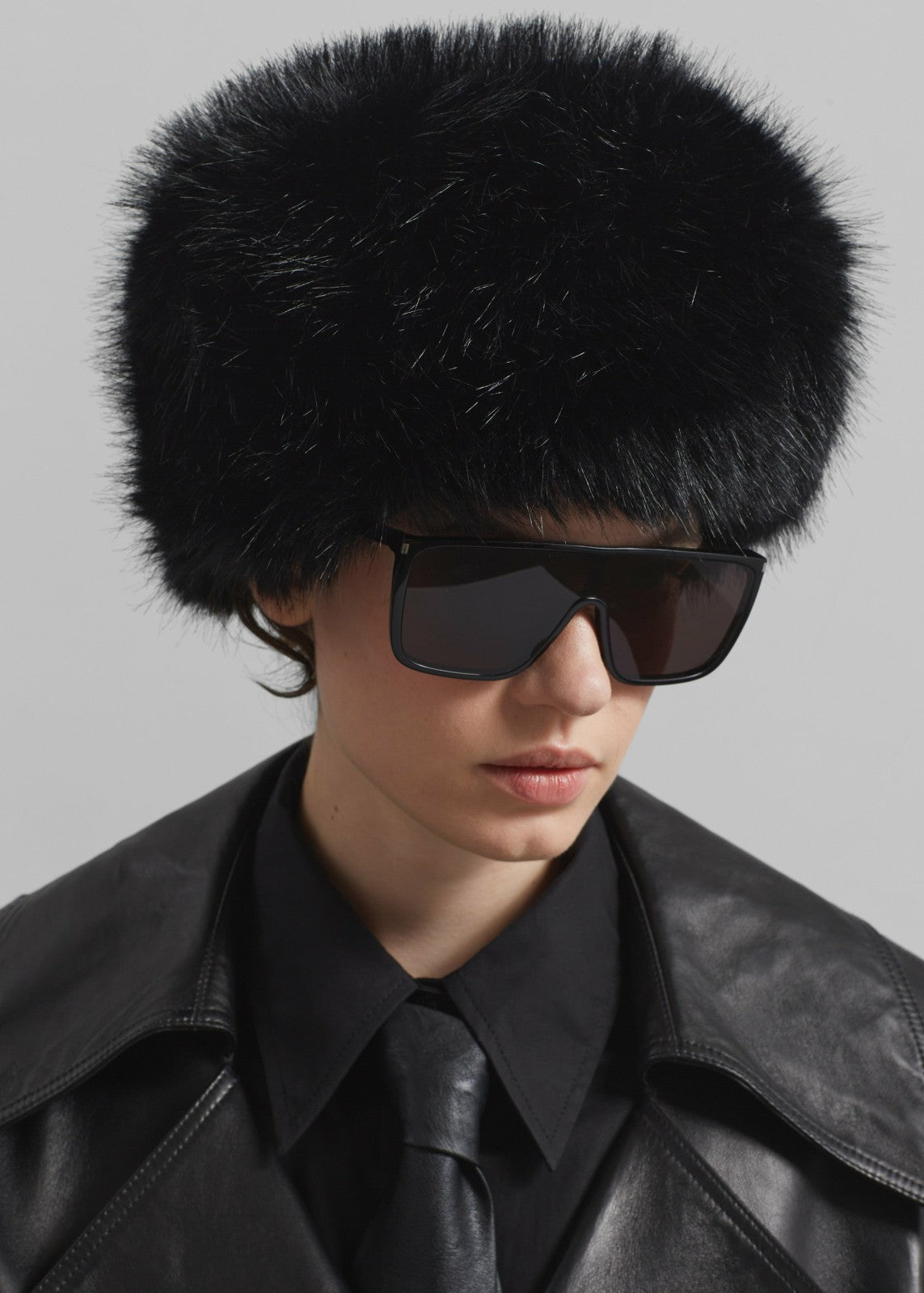 Umea Faux Fur Hat - Black