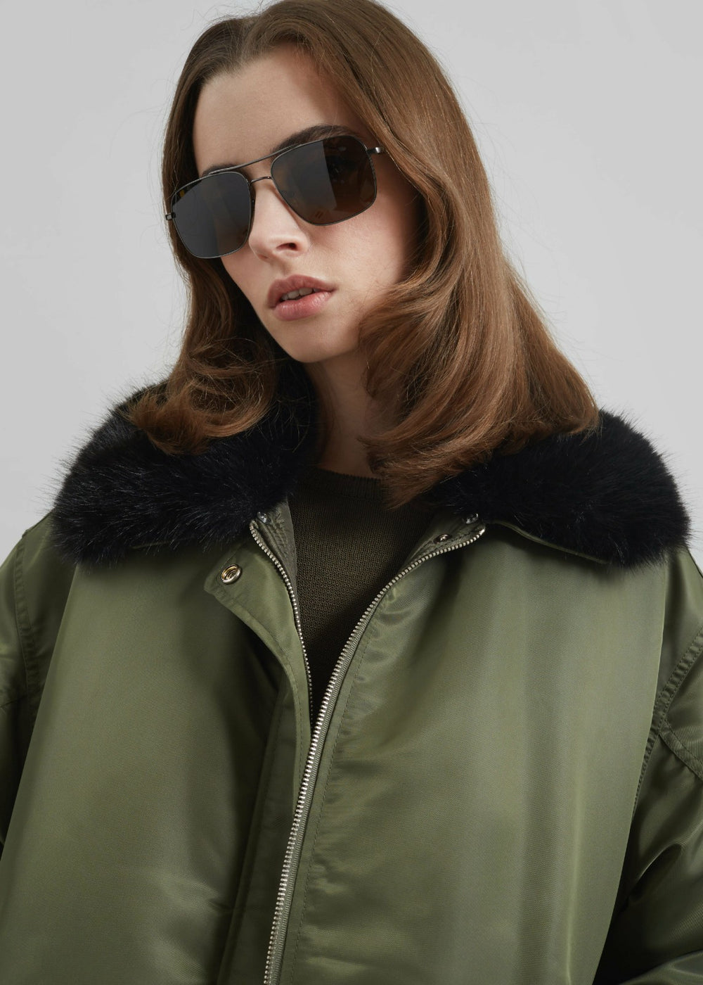Brecon Padded Bomber Jacket - Olive