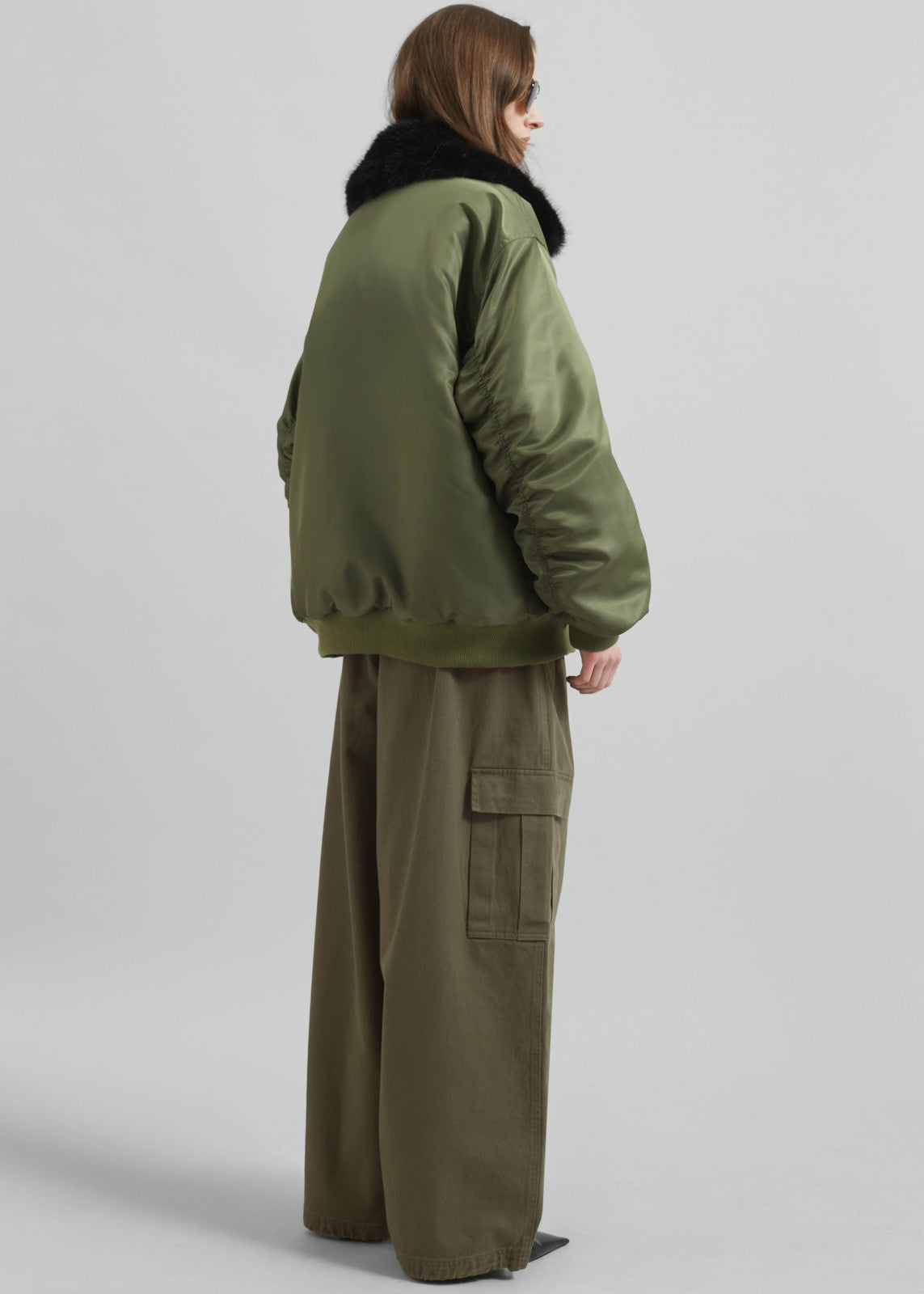 Brecon Padded Bomber Jacket - Olive