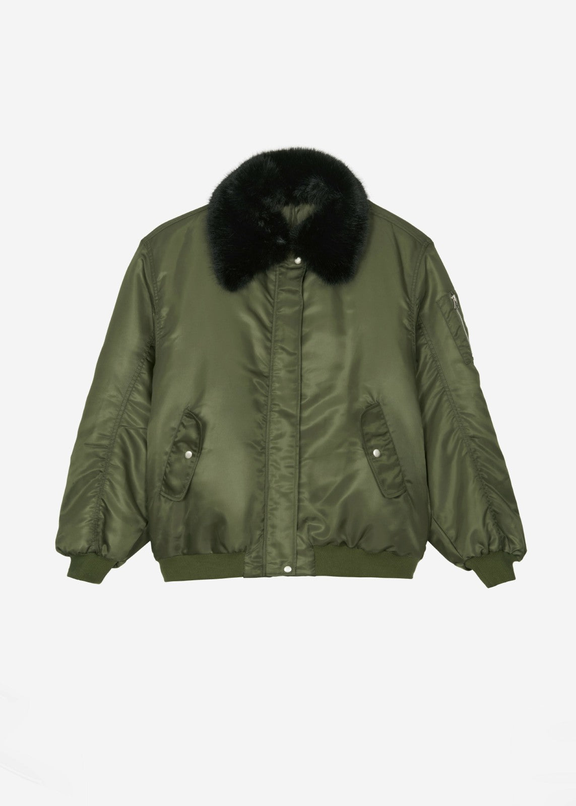 Brecon Padded Bomber Jacket - Olive