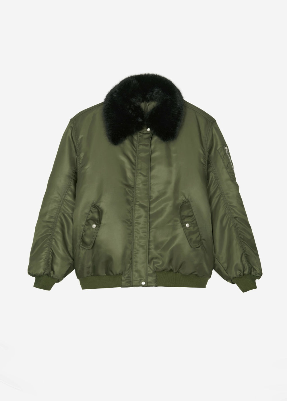 Brecon Padded Bomber Jacket - Olive