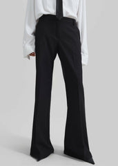 Maisie Bootcut Twill Pants - Black