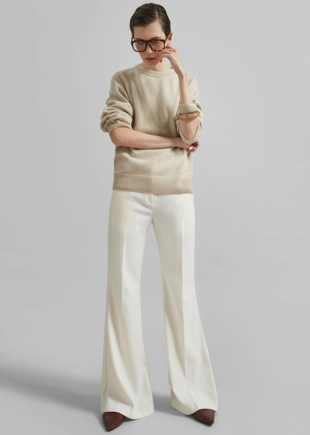 Nashik Wool Sweater - Cream