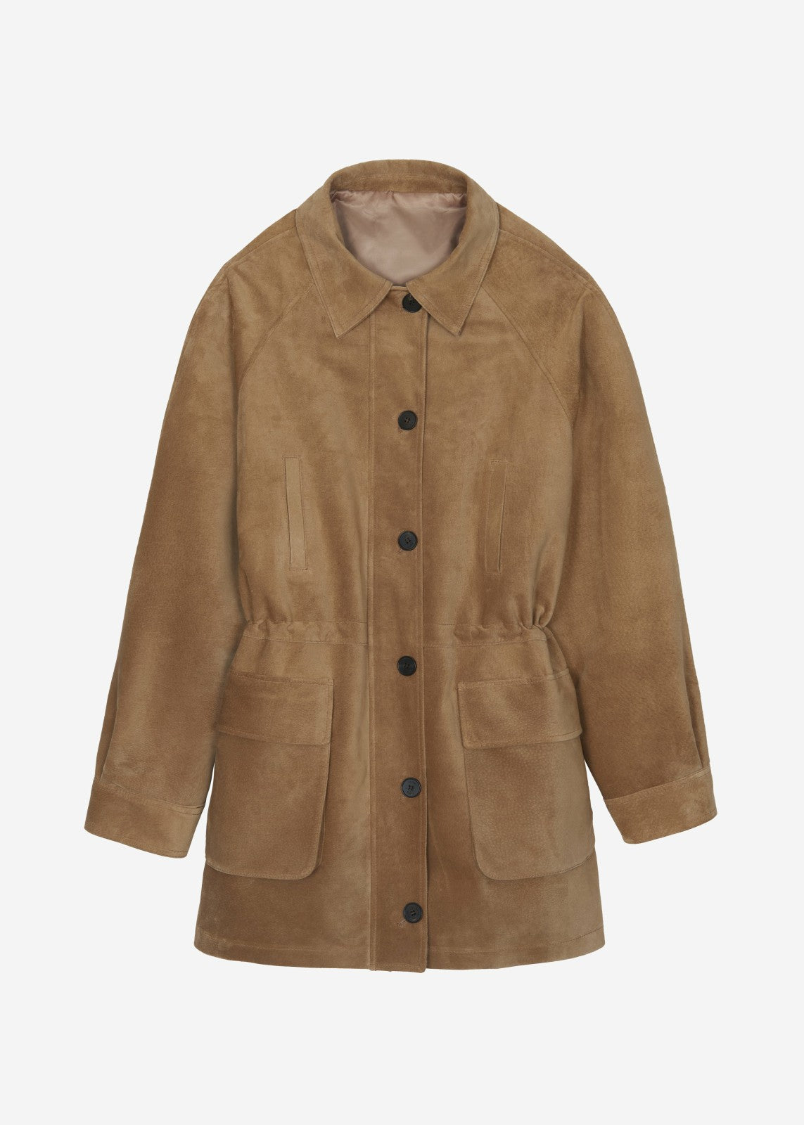 Kensal Suede Field Jacket - Camel