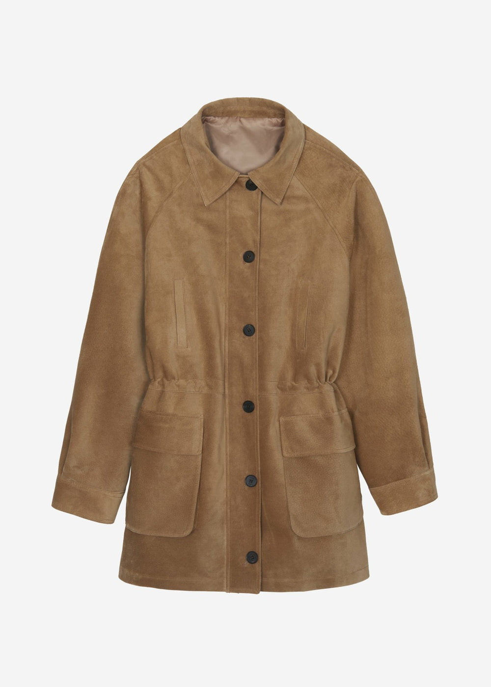 Kensal Suede Field Jacket - Camel