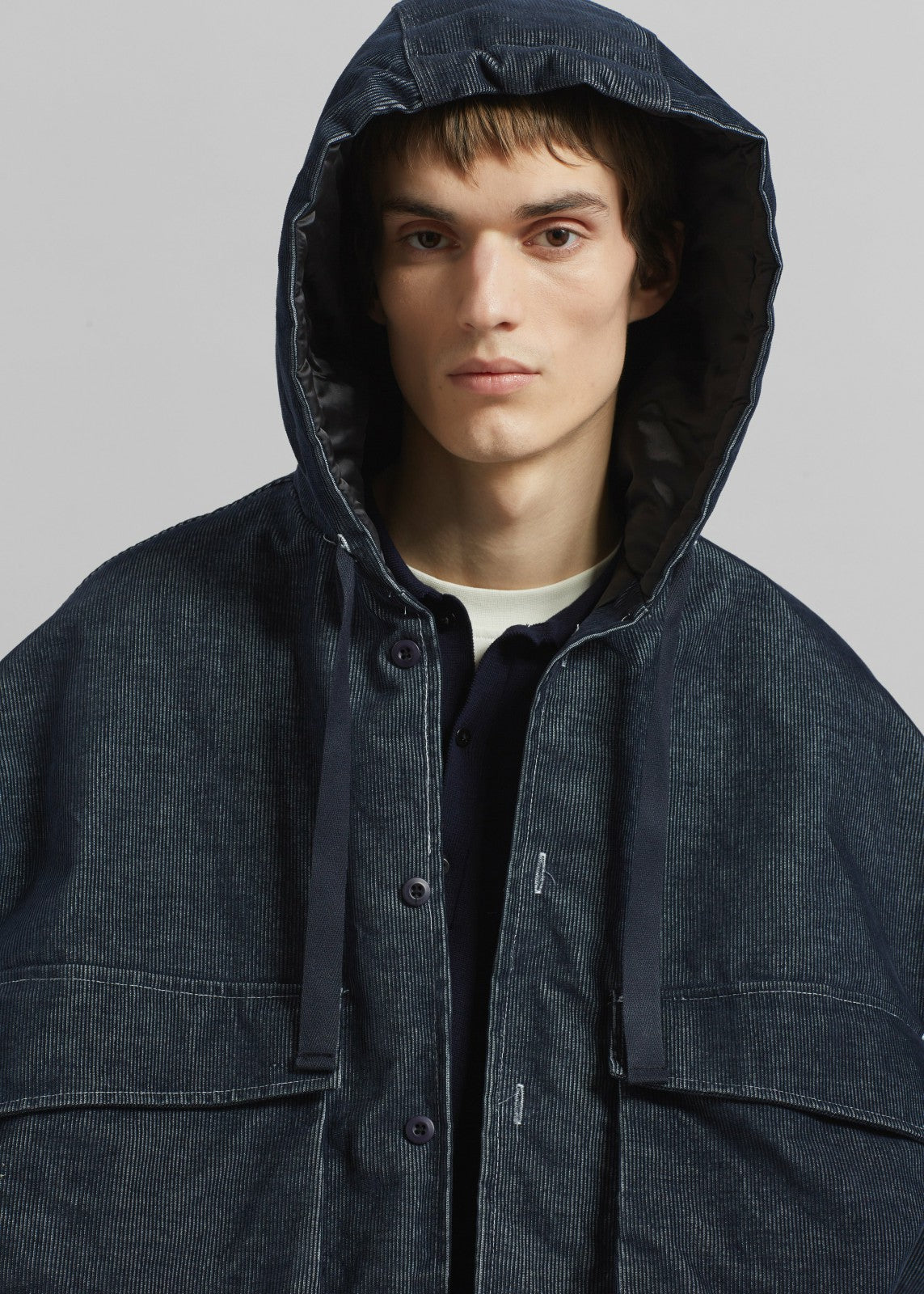 Donovan Padded Denim Jacket - Dark Wash