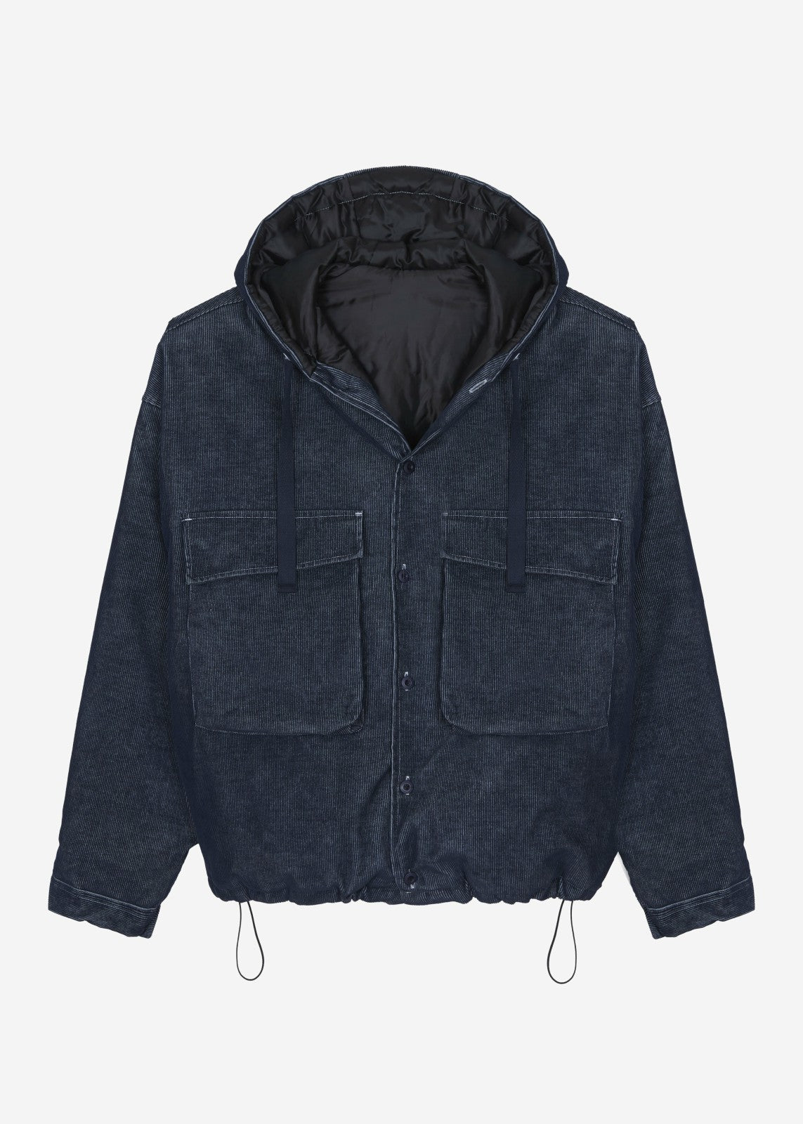 Donovan Padded Denim Jacket - Dark Wash