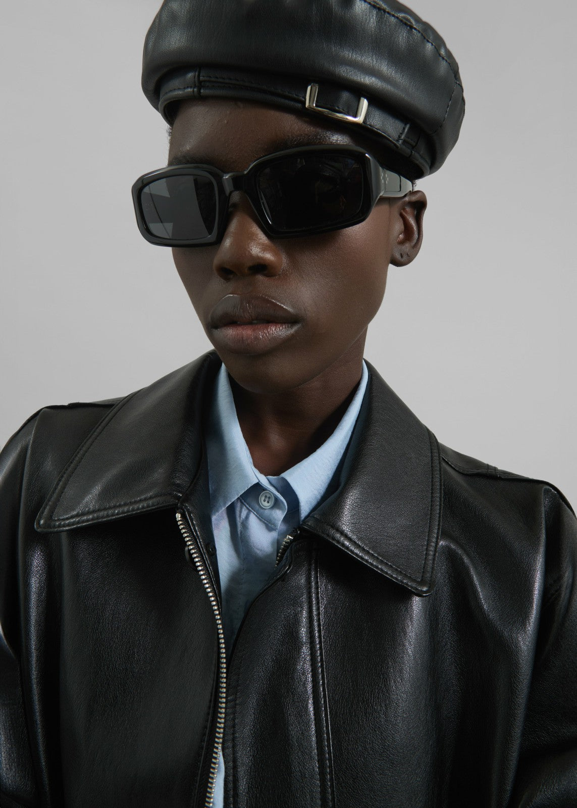 Cassel Faux Leather Jacket - Black