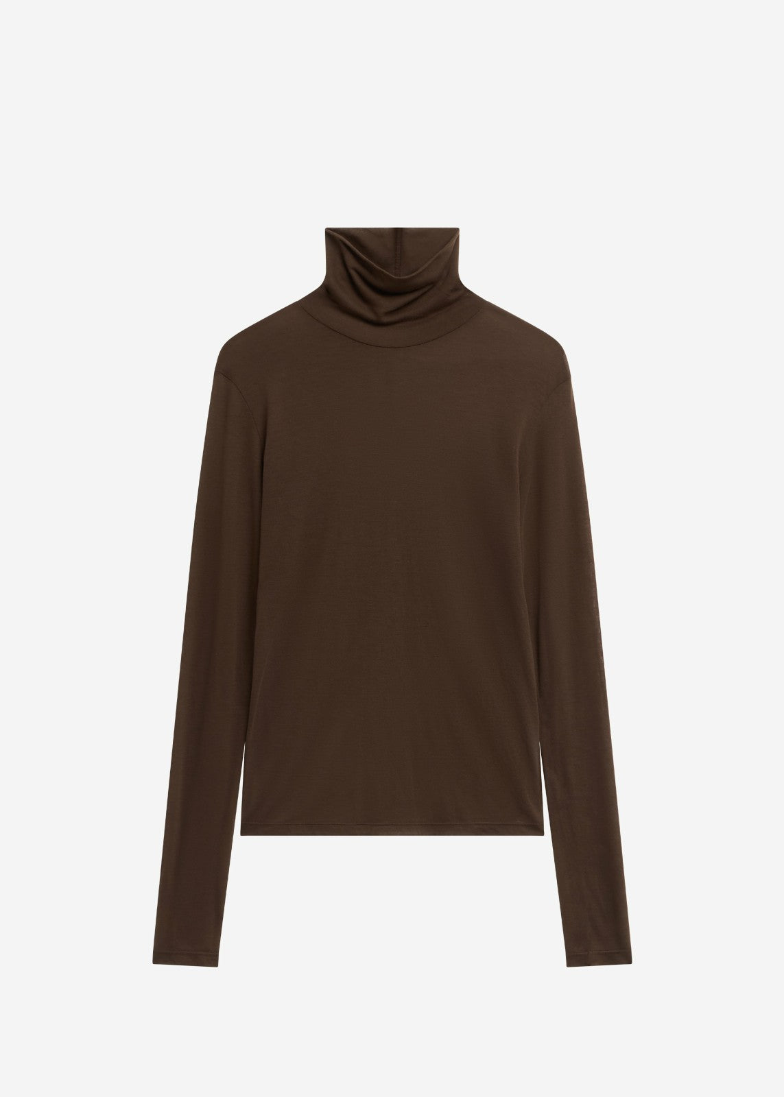 Evren Sheer Turtleneck - Brown