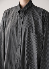 Lioris Oversized Shirt - Black/White Stripe