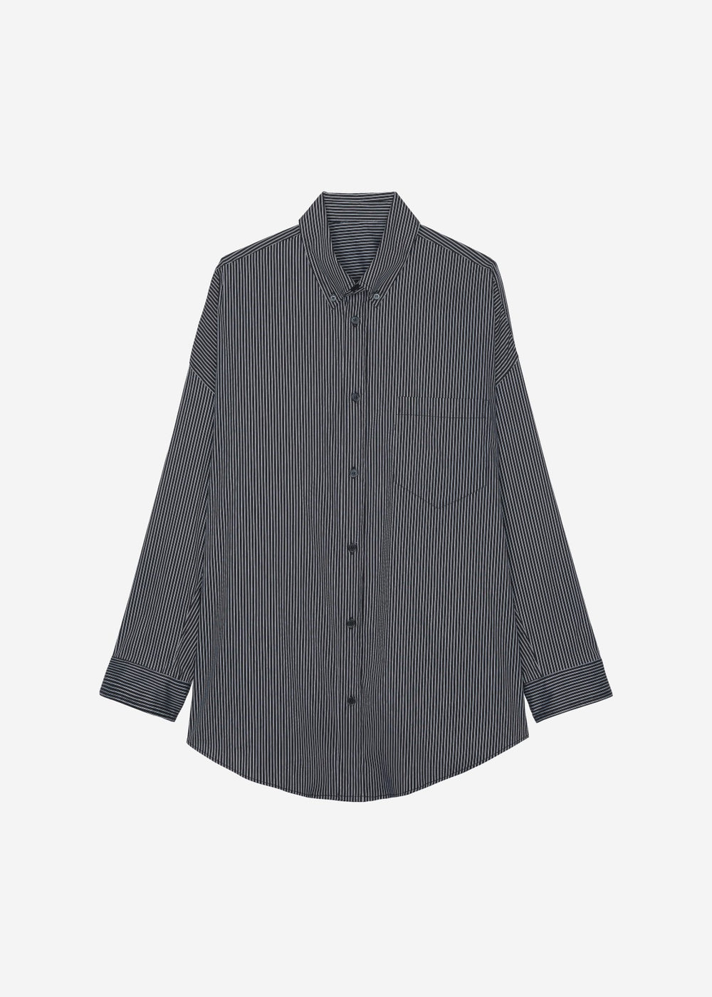 Lioris Oversized Shirt - Black/White Stripe