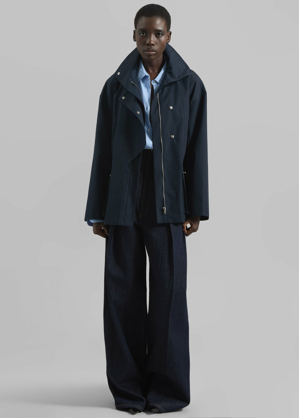 Norris Short Trench - Navy