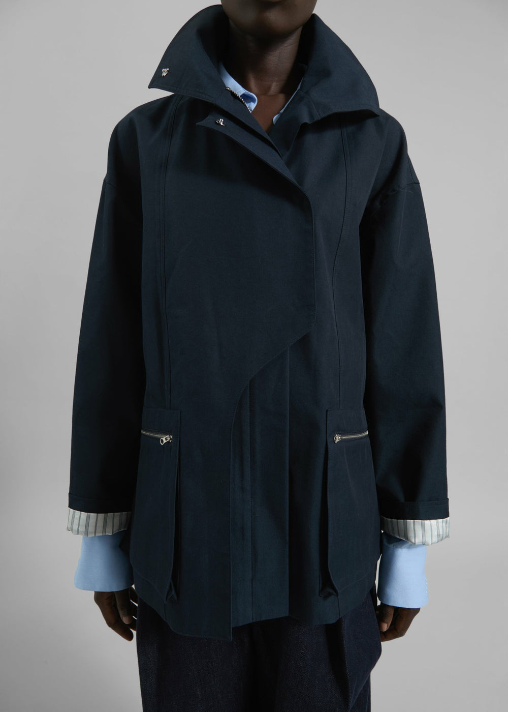 Norris Short Trench - Navy