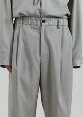 Felix Textured Trousers - Greige Melange
