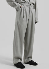 Felix Textured Trousers - Greige Melange