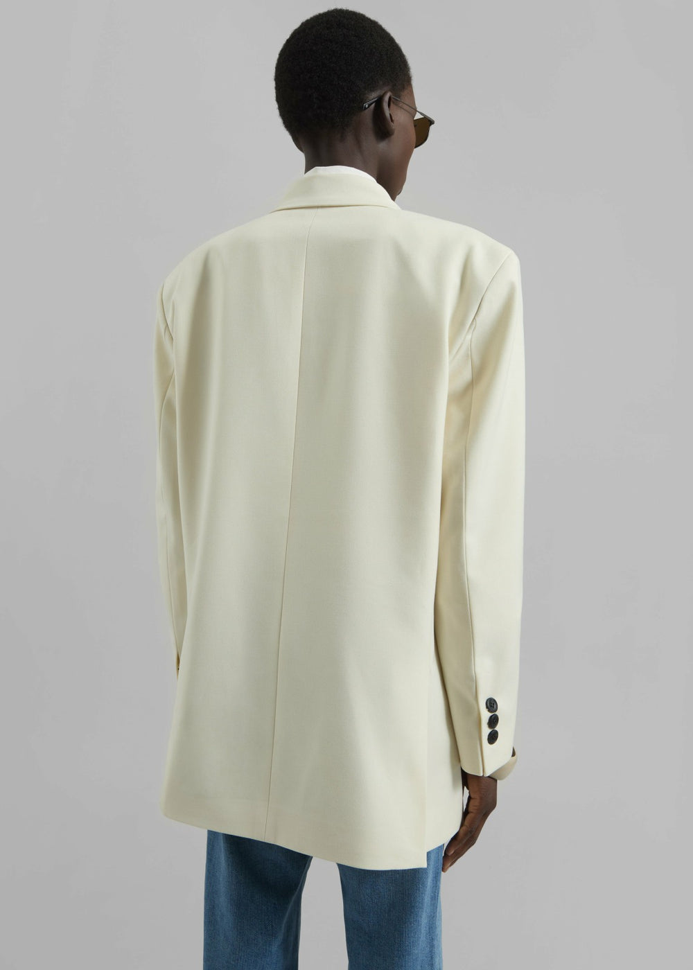 Gavle Double-Breasted Blazer - Ivory