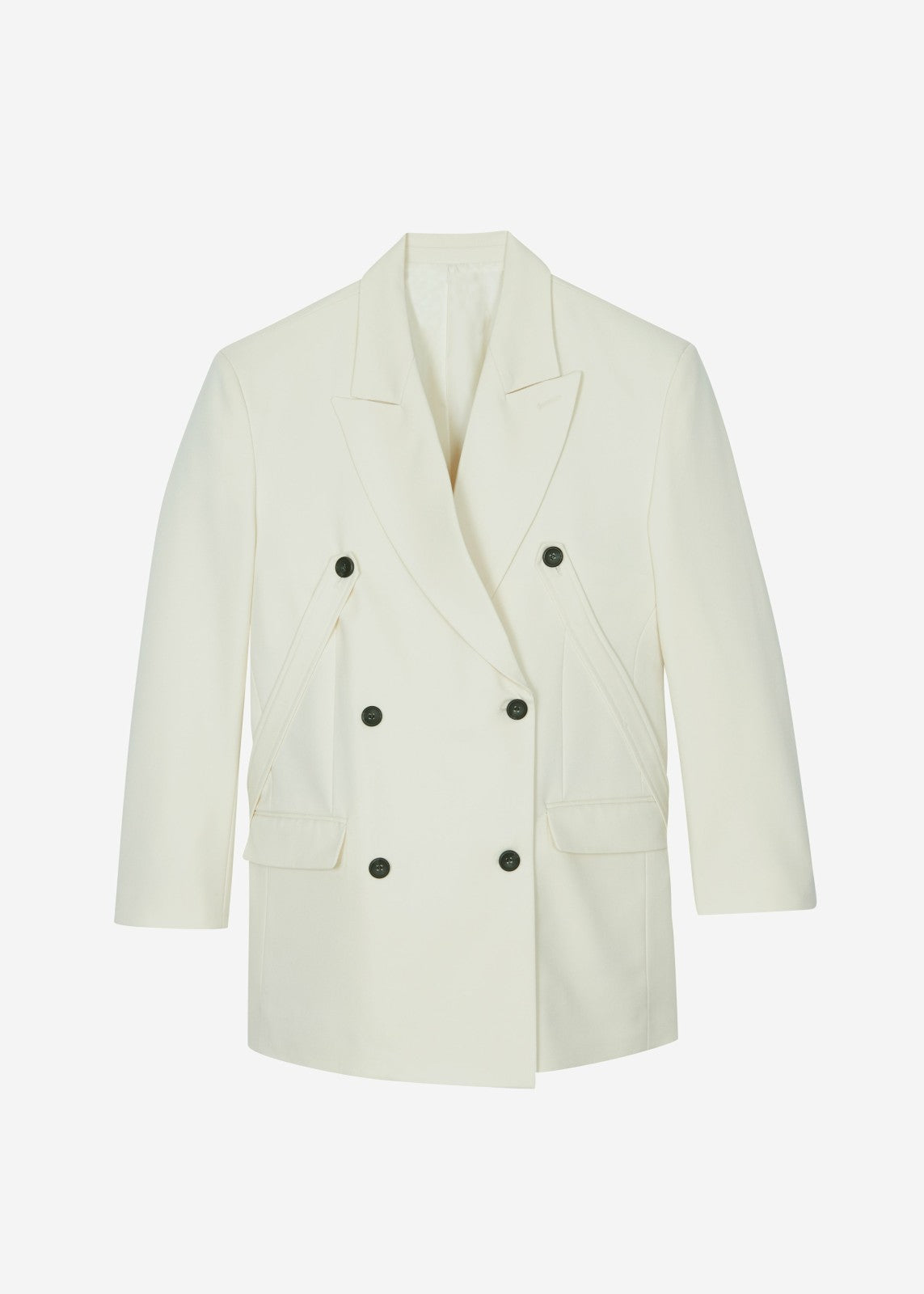 Gavle Double-Breasted Blazer - Ivory