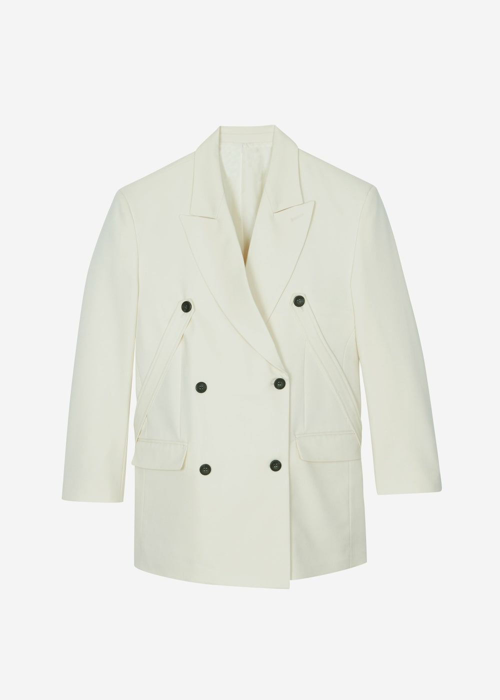 Gavle Double-Breasted Blazer - Ivory