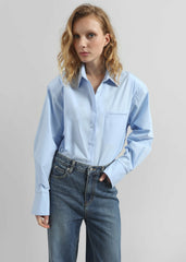 Auster Padded Shirt - Sky Blue