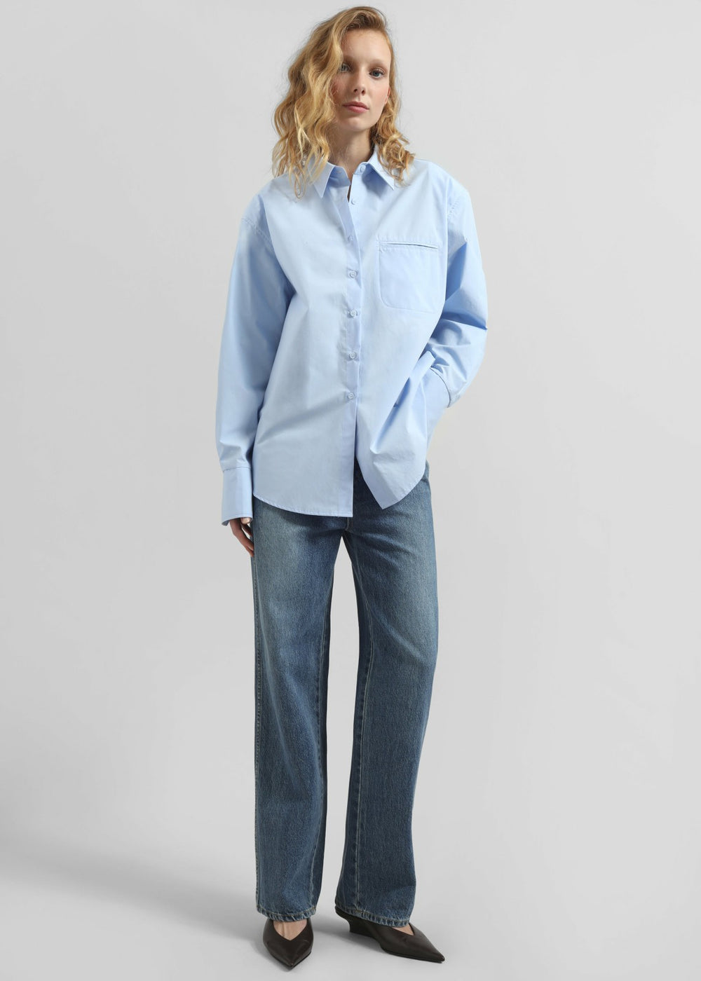 Auster Padded Shirt - Sky Blue