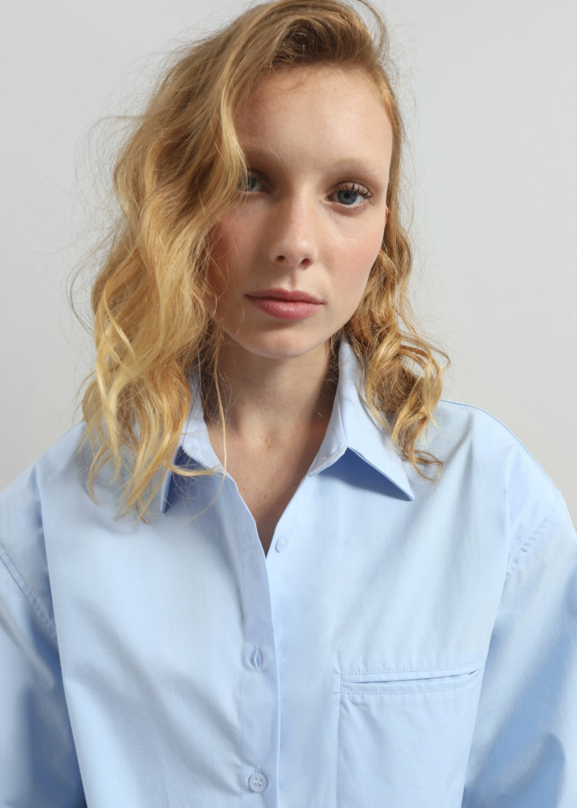 Auster Padded Shirt - Sky Blue