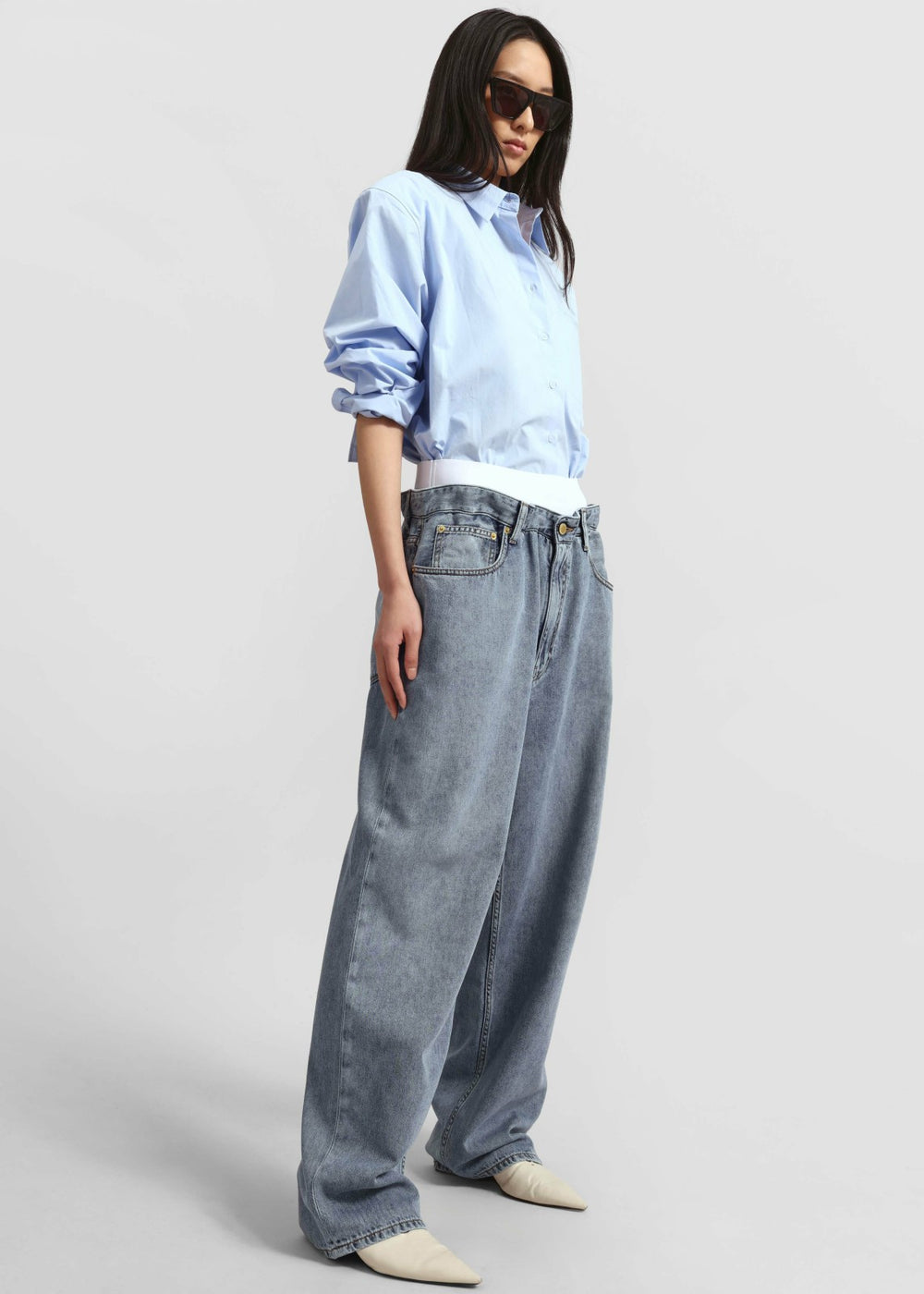 Auster Padded Shirt - Sky Blue