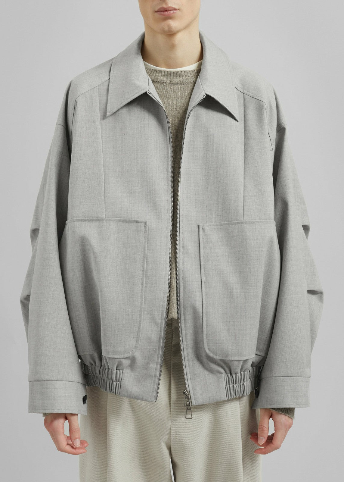 Felix Textured Jacket - Greige Melange