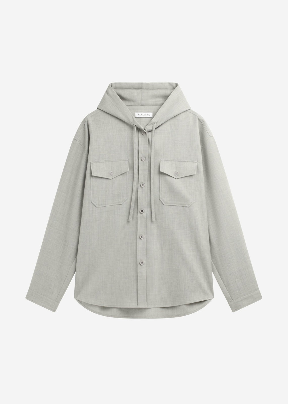 Lars Textured Hooded Jacket - Greige Melange