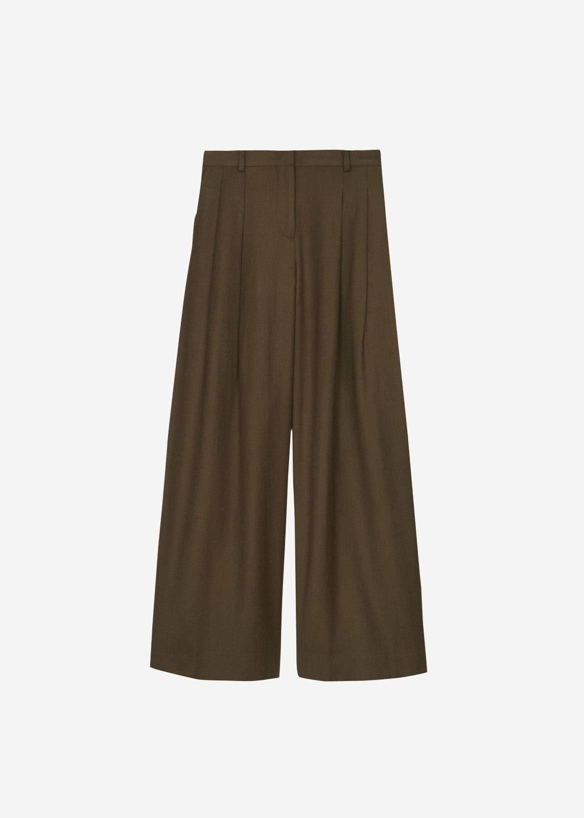 Halser Pintuck Trousers - Brown