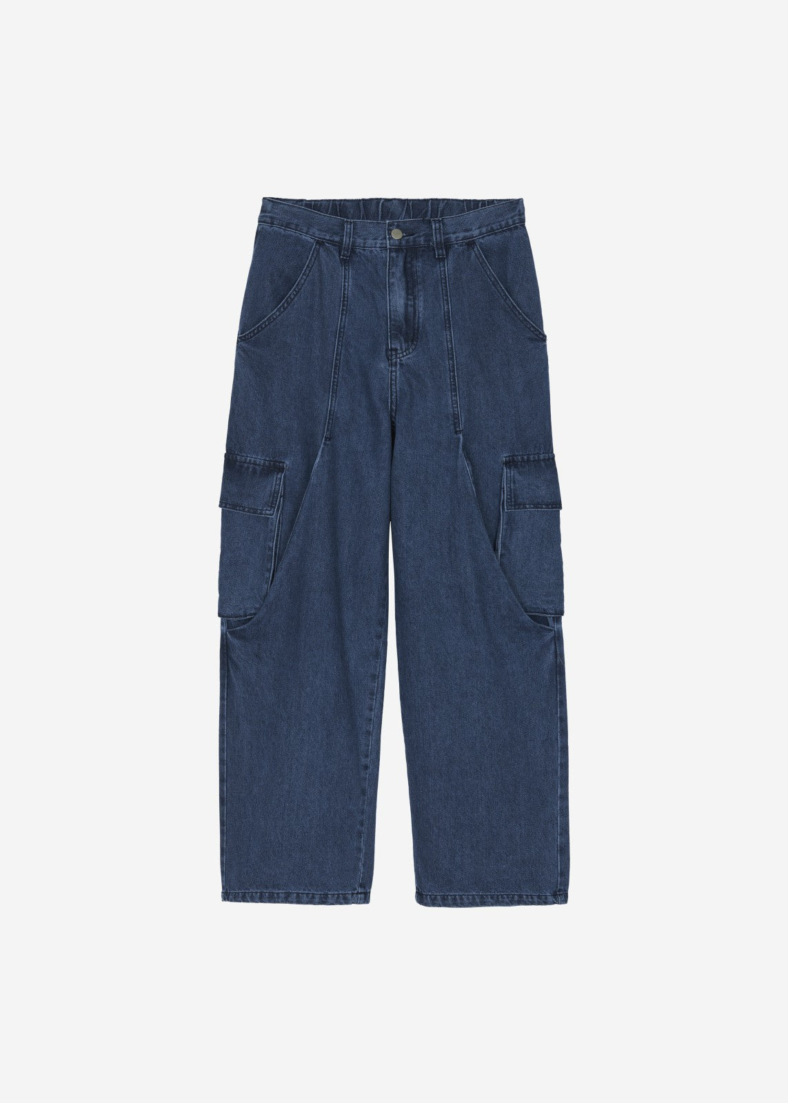 Stobra Cargo Jeans - Medium Wash