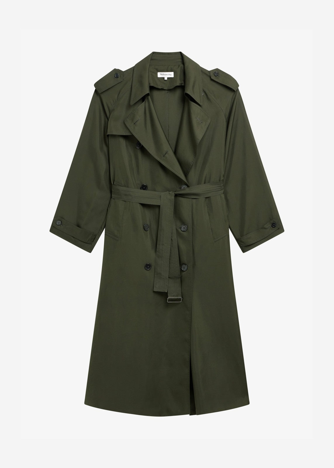 Veyron Silk Trench - Khaki