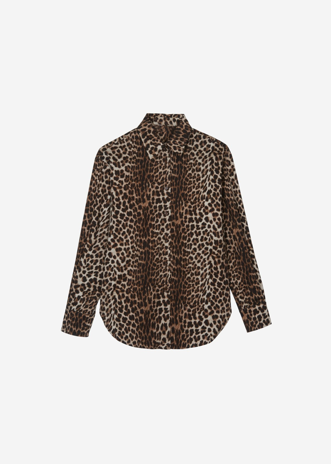 Lui Leopard Print Shirt - Brown