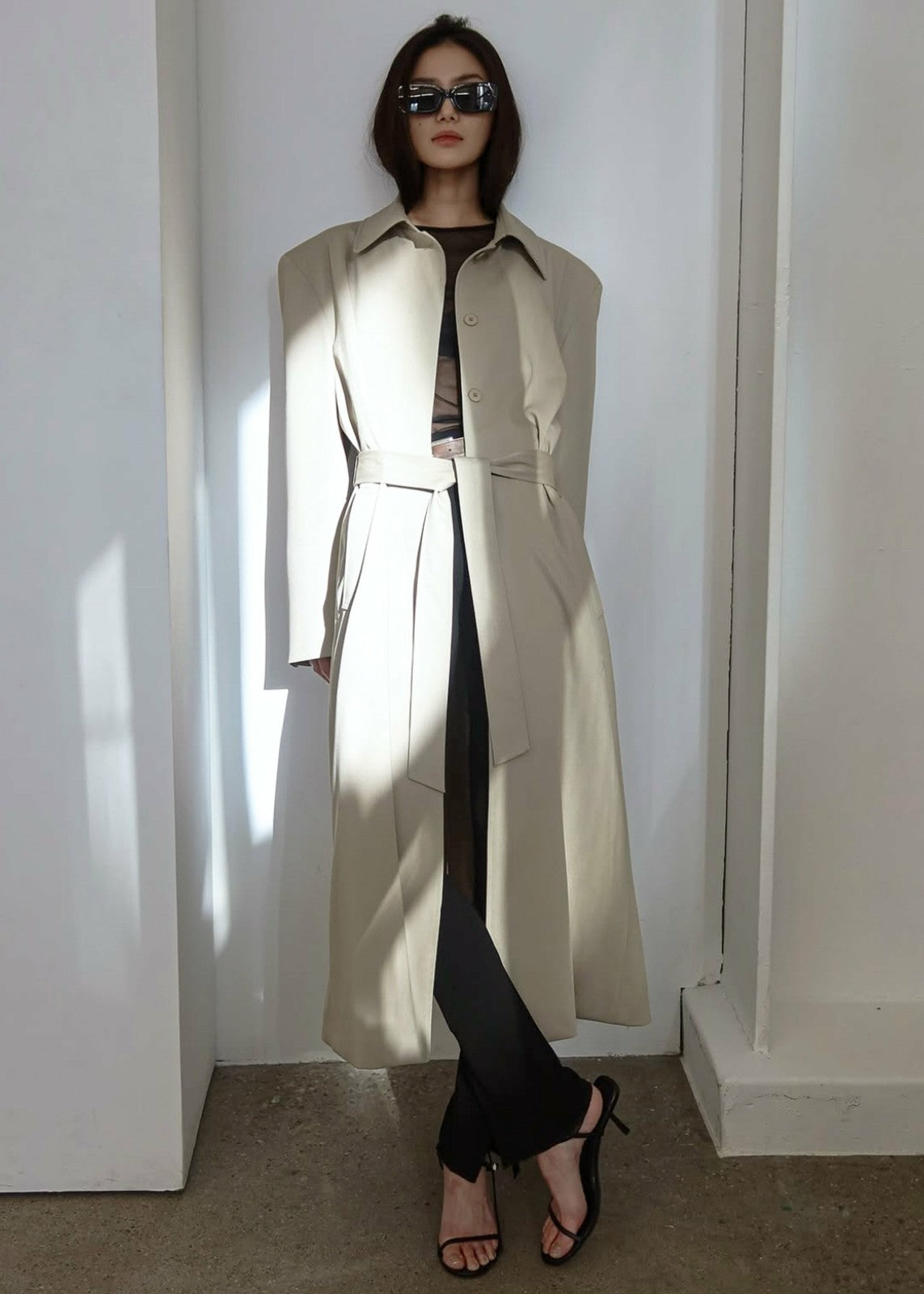 Indore Long Coat - Beige