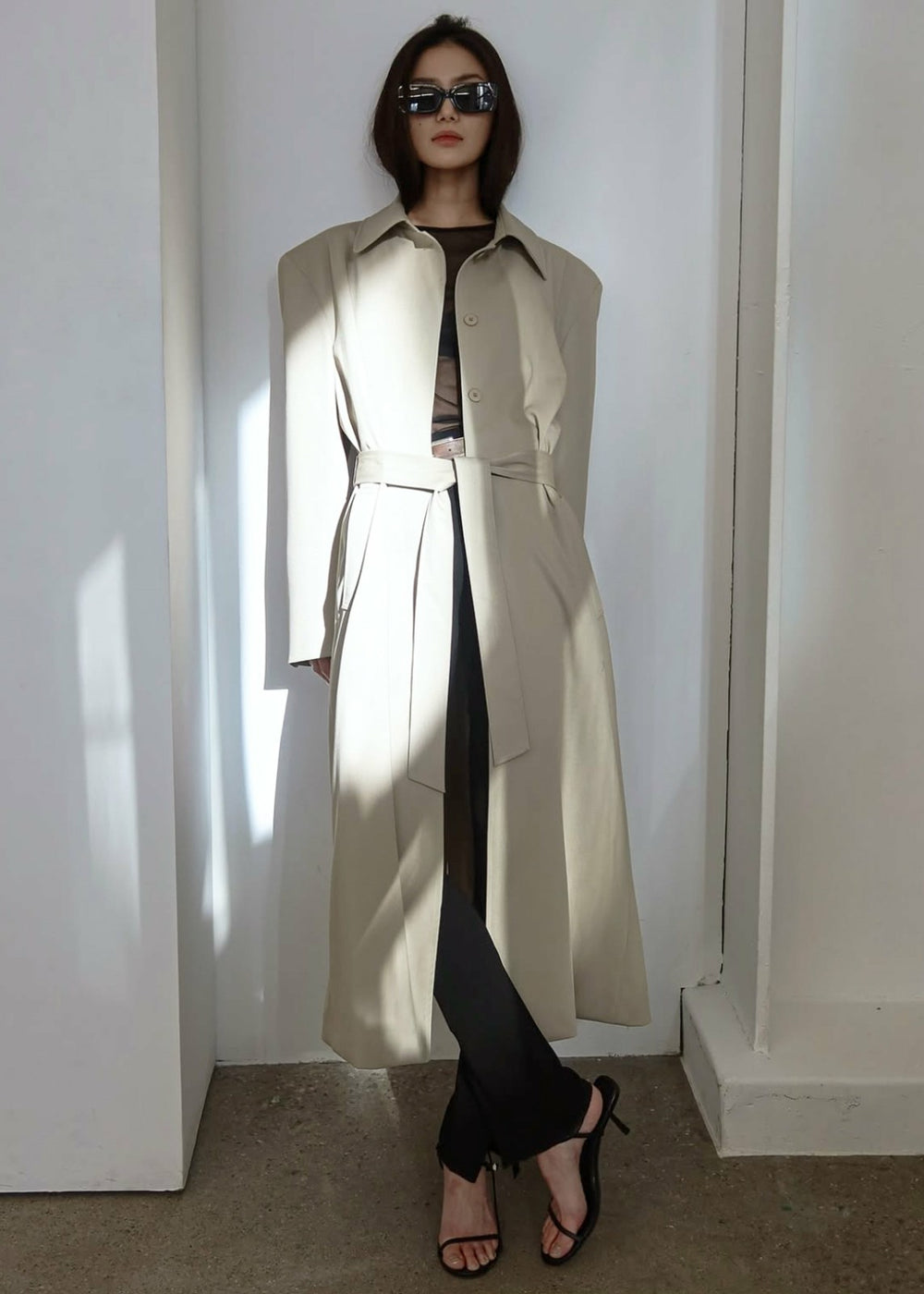 Indore Long Coat - Beige