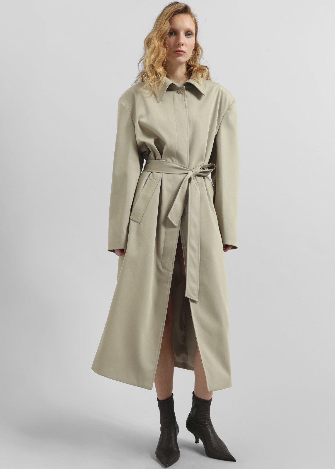 Indore Long Coat - Beige