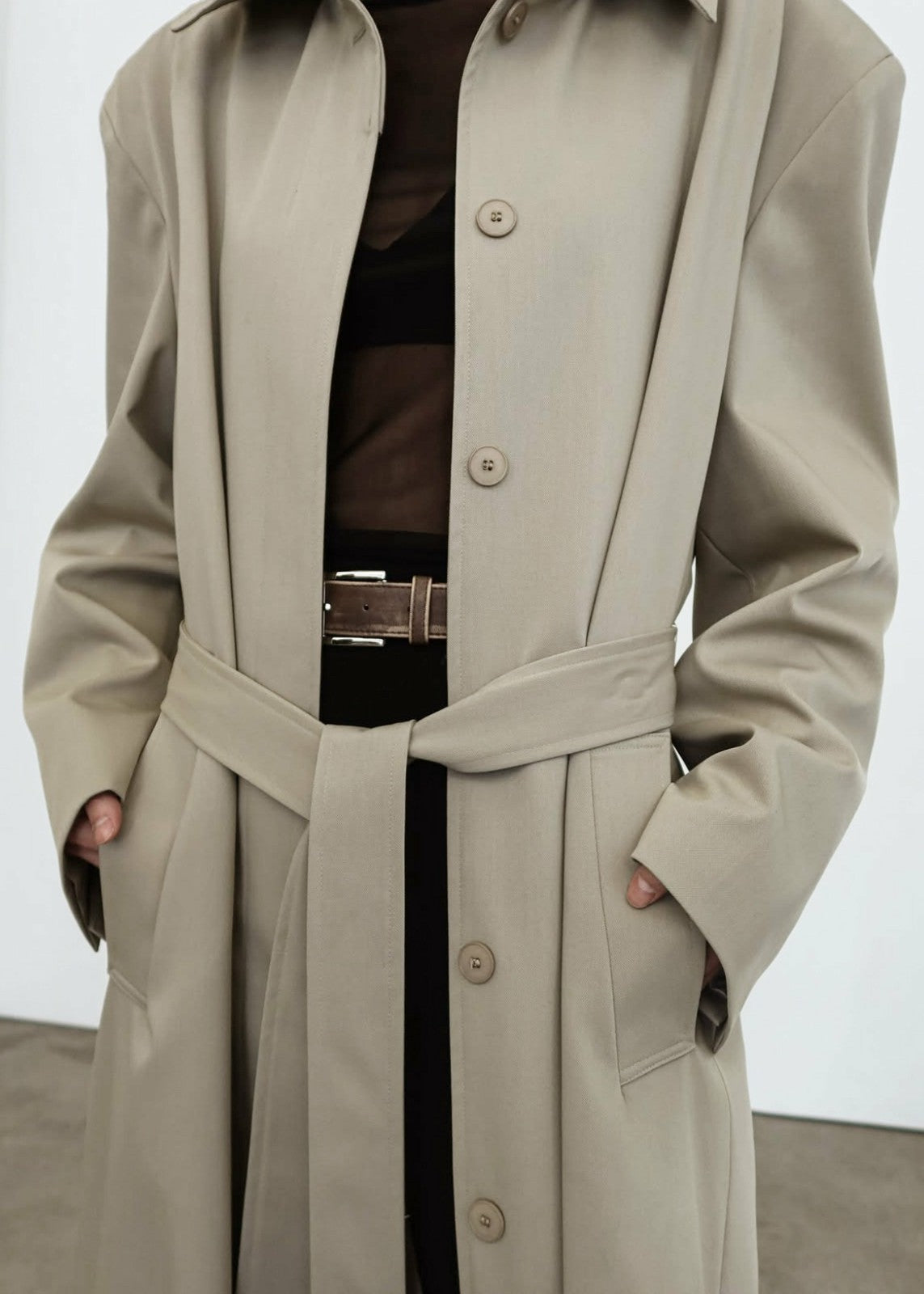 Indore Long Coat - Beige