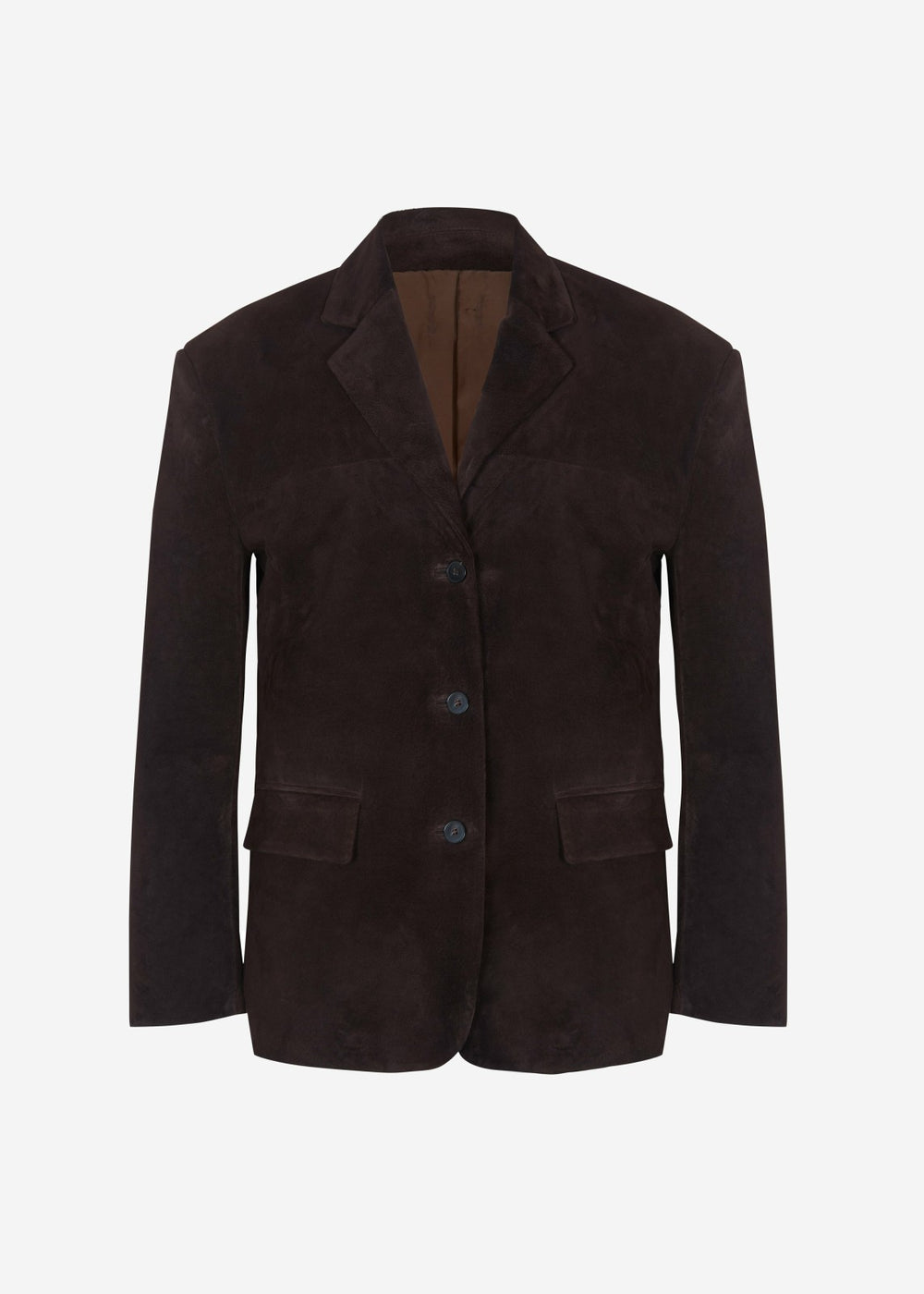 Salnor Suede Blazer - Dark Brown