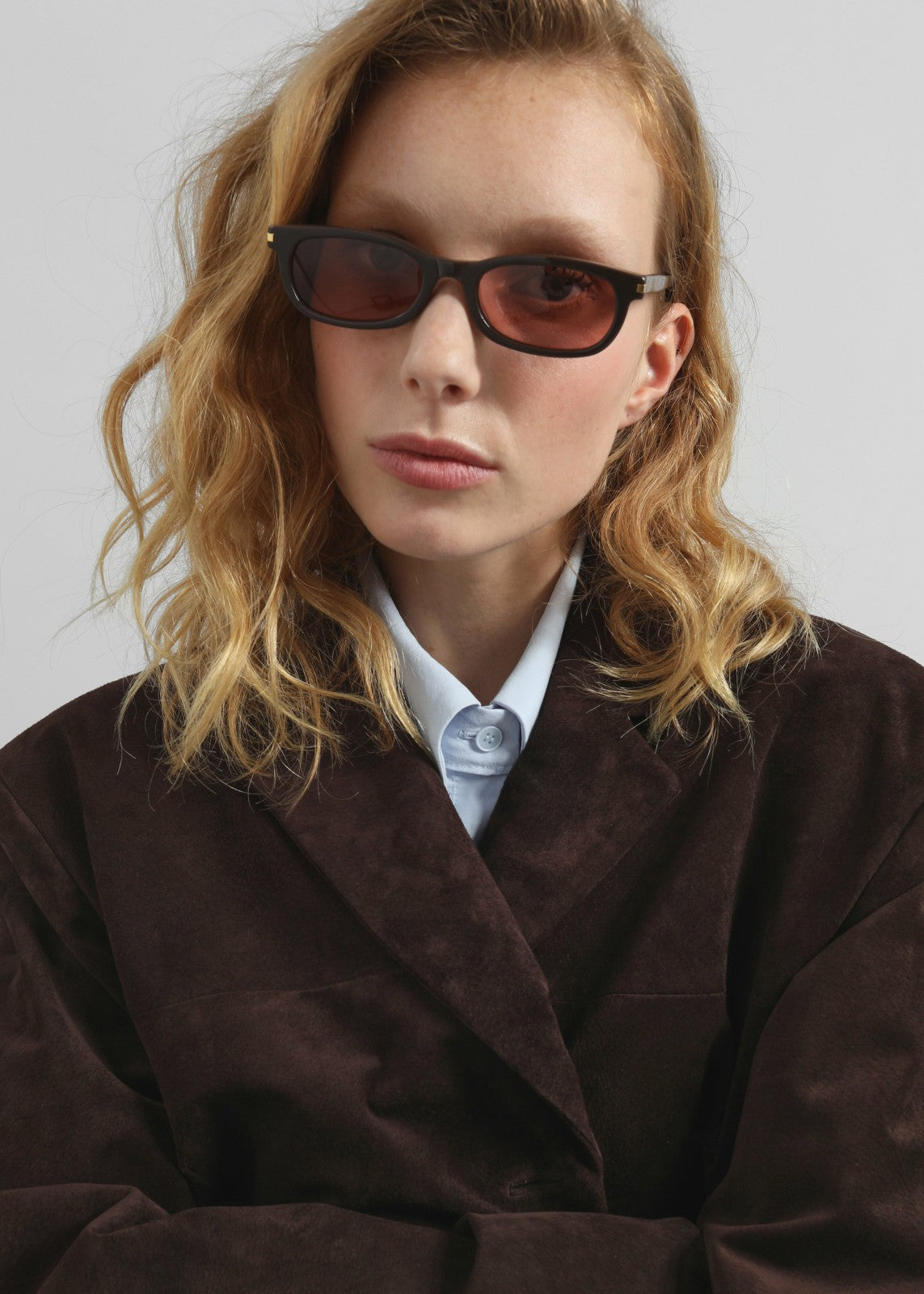 Salnor Suede Blazer - Dark Brown