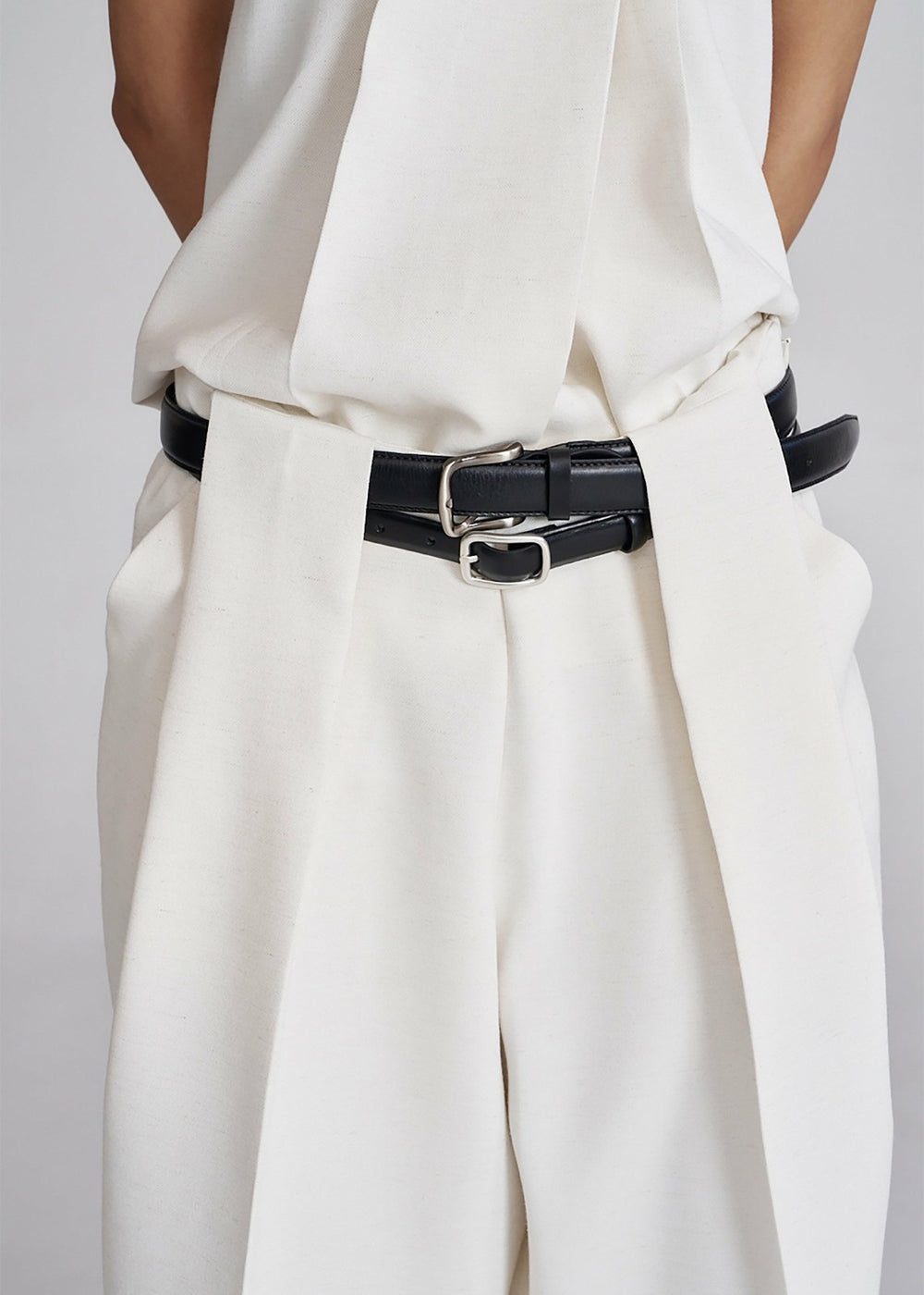 Corsham Pleated Trousers - White