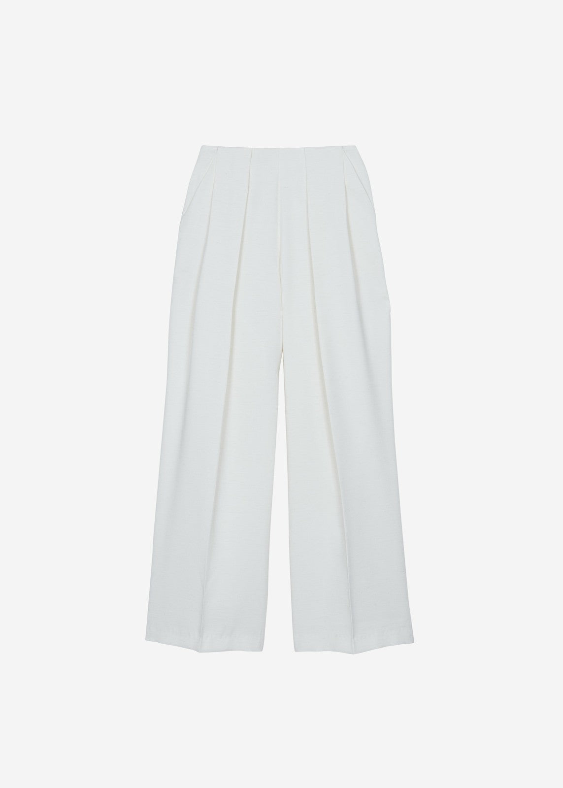 Corsham Pleated Trousers - White