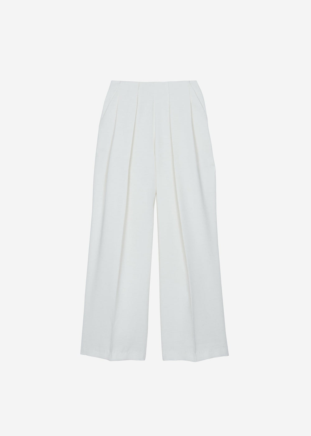 Corsham Pleated Trousers - White