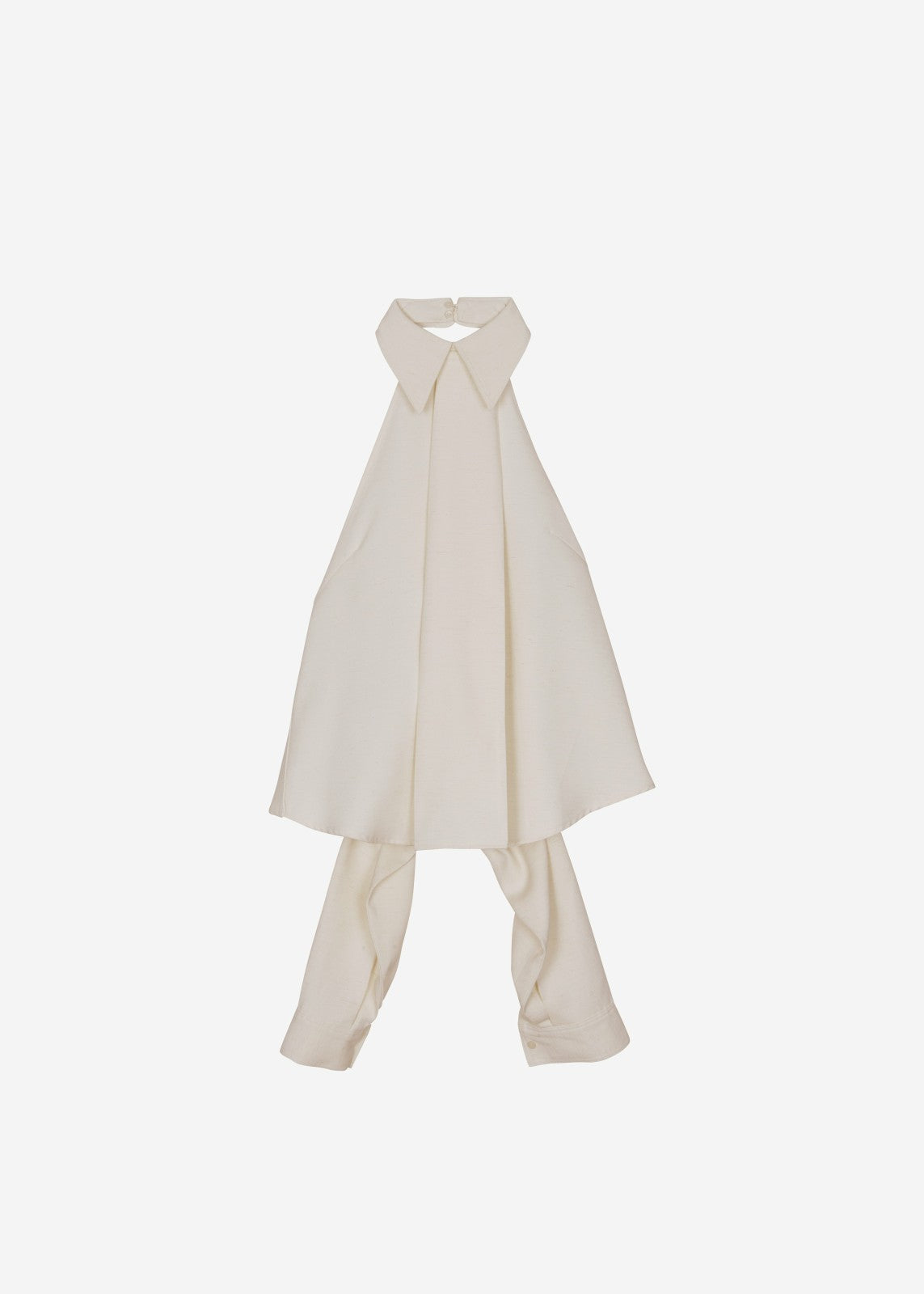 Corsham Halter Wrap Top - Beige Melange