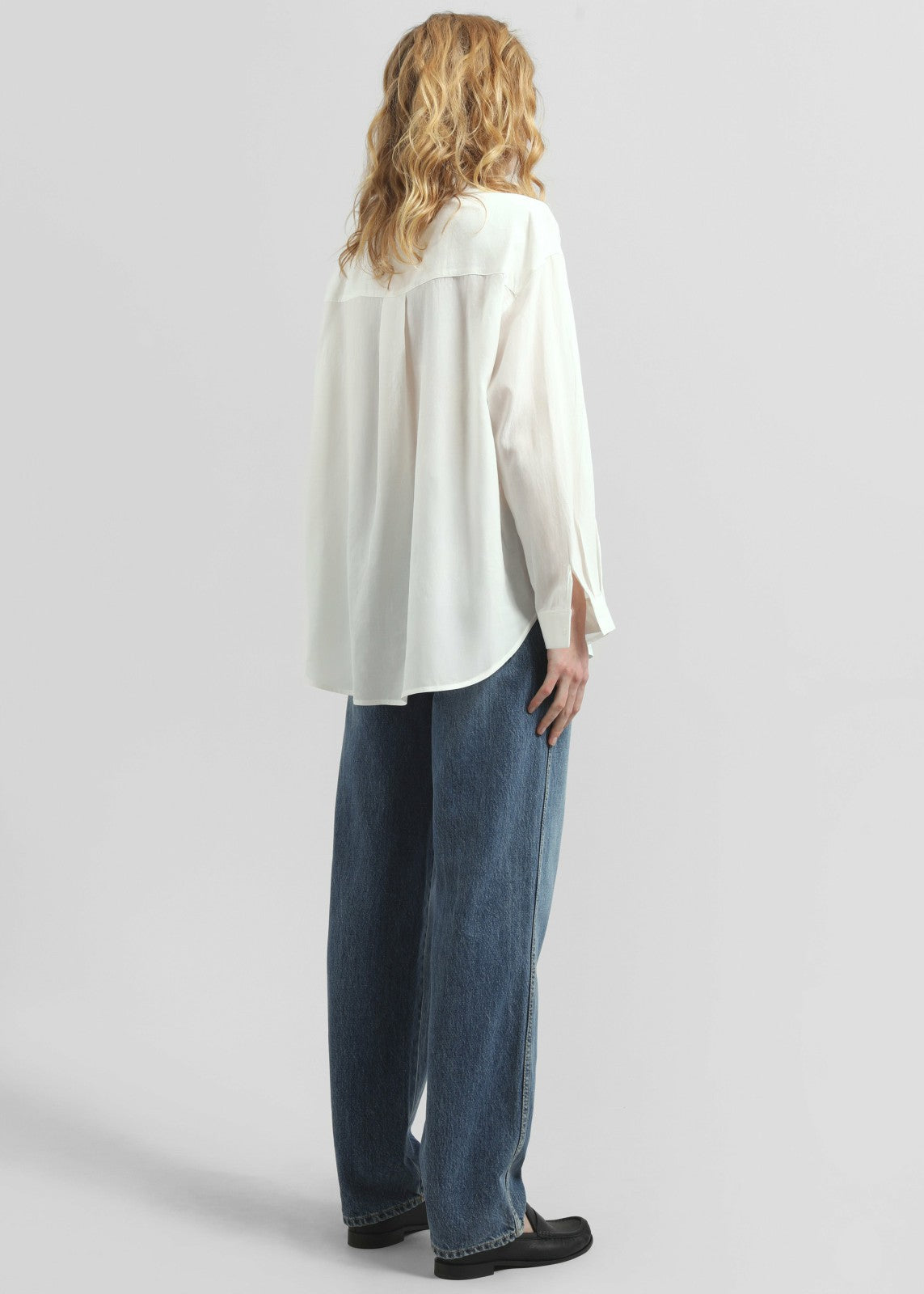 Patti Neck Tie Shirt - White