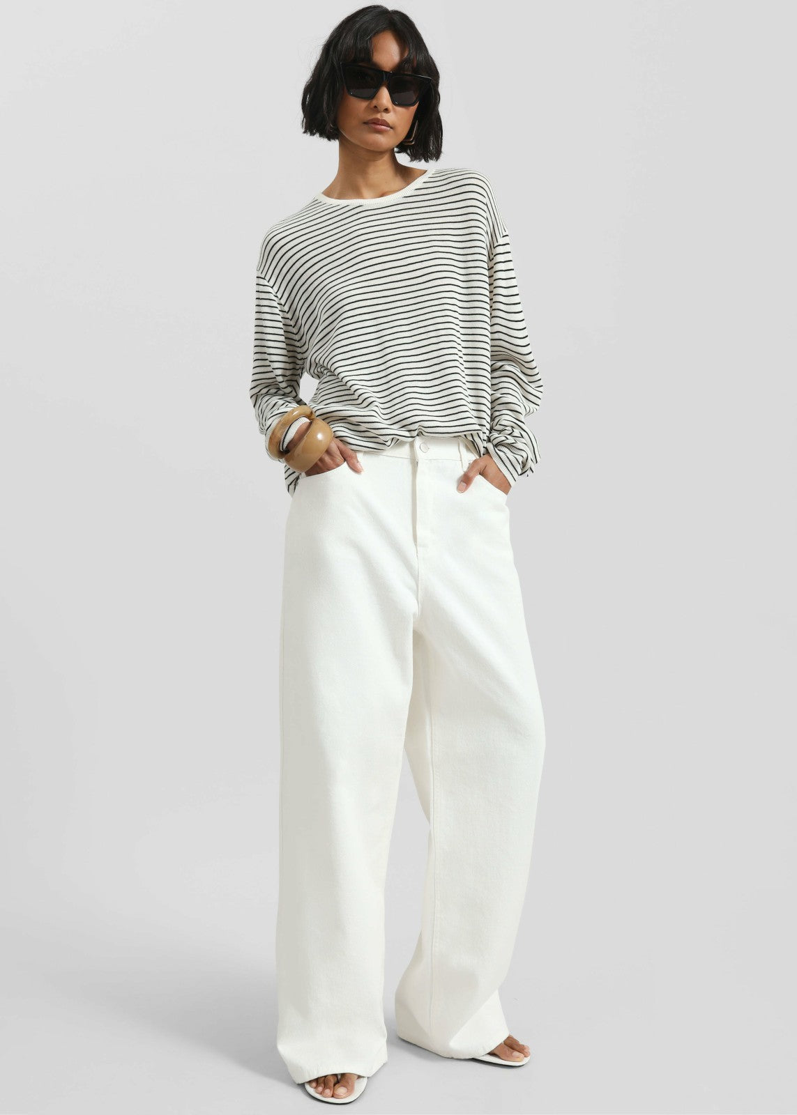 Simo Straight Jeans - White