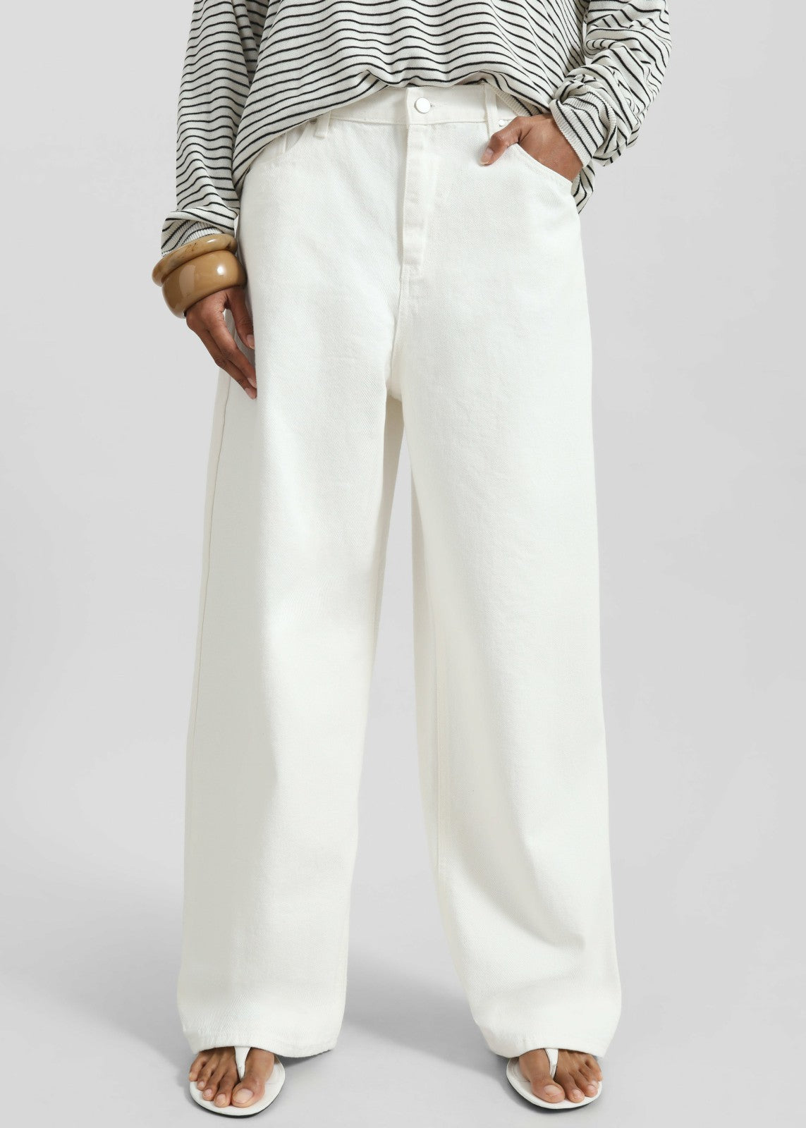 Simo Straight Jeans - White