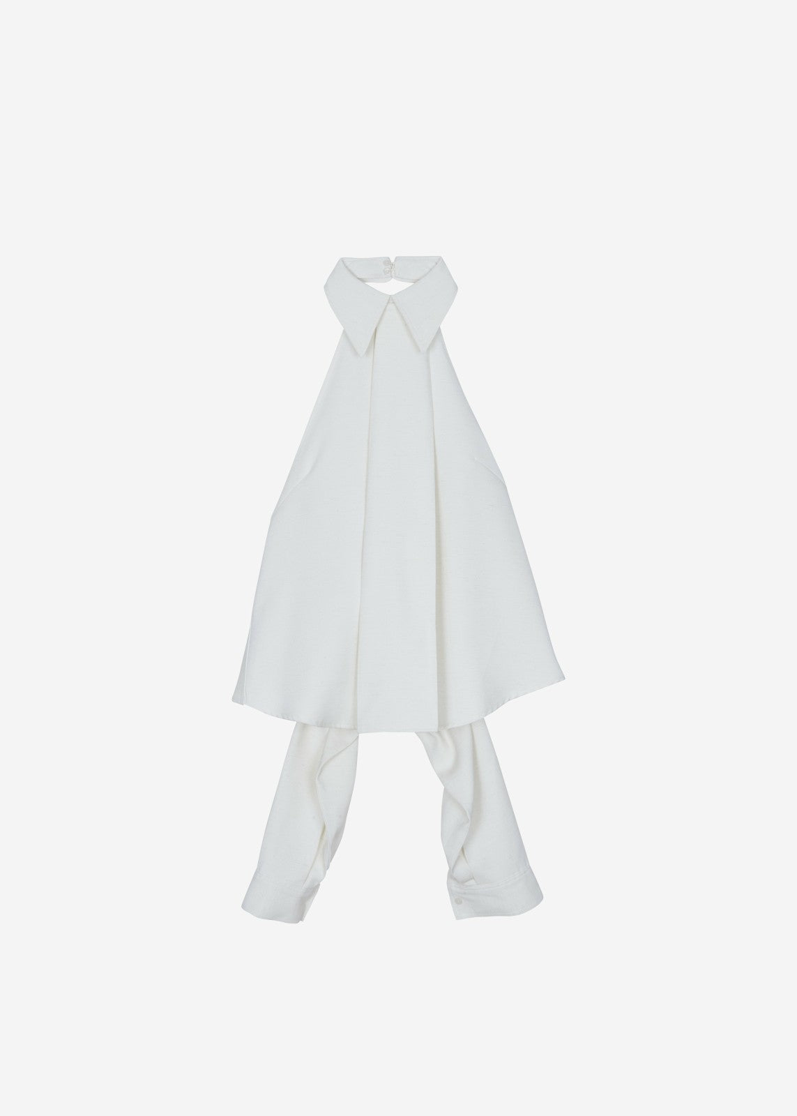 Corsham Halter Wrap Top - White