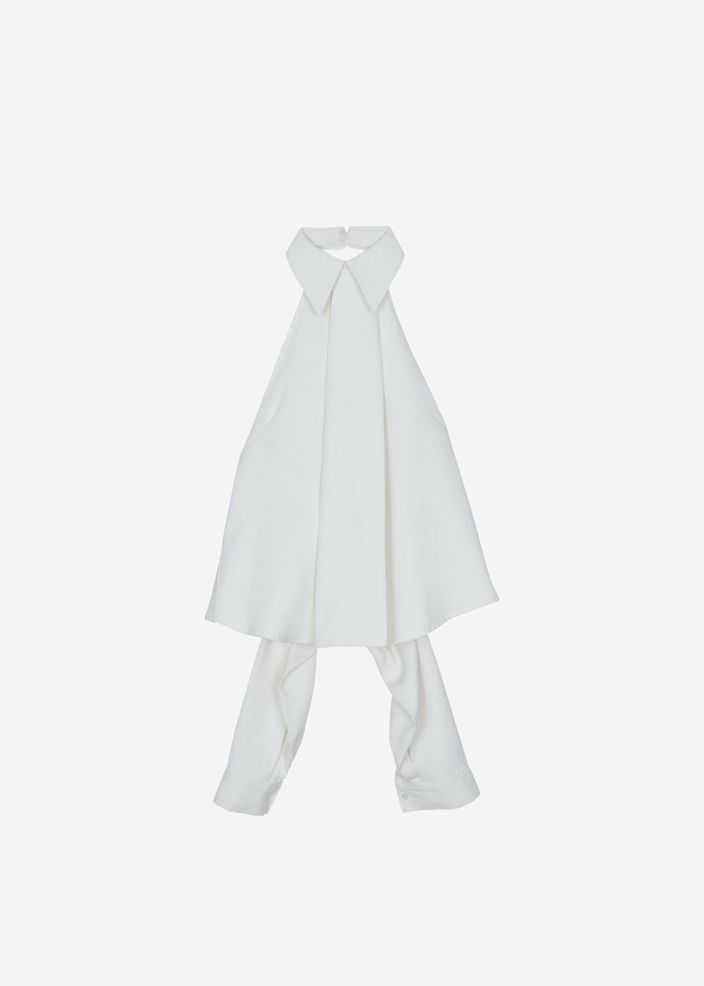 Corsham Halter Wrap Top - White