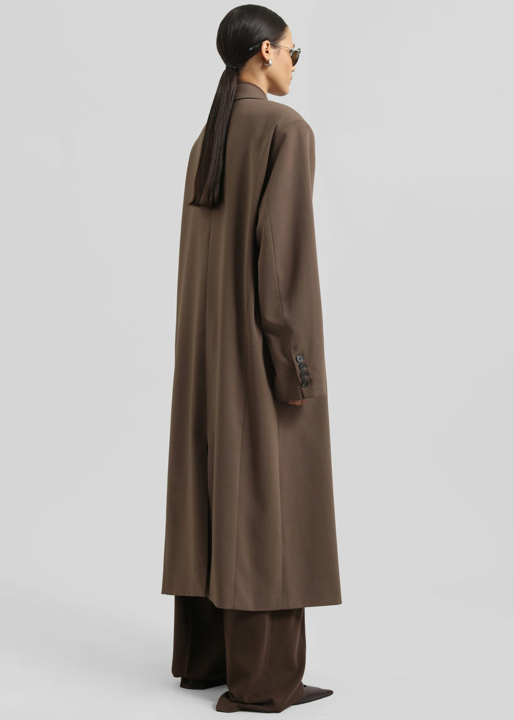 Lehto Long Coat - Brown