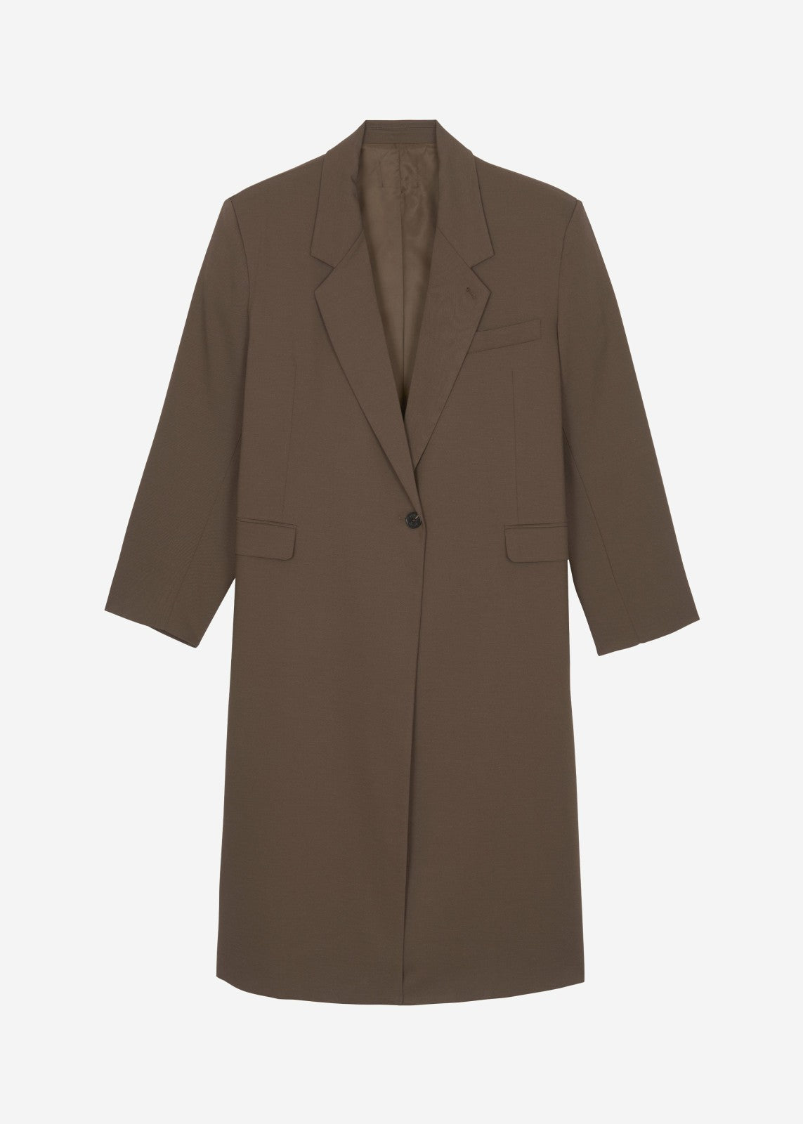 Lehto Long Coat - Brown
